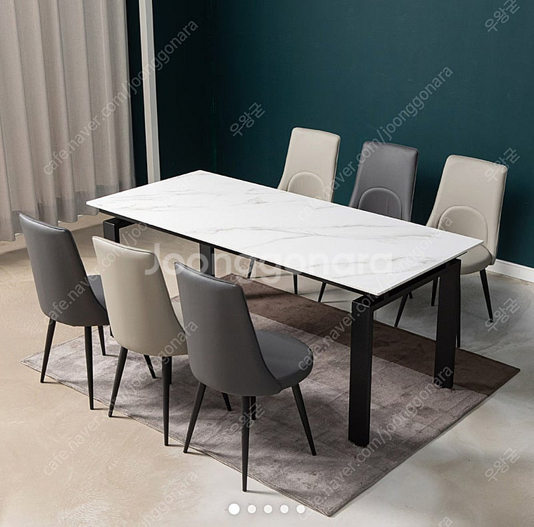 6인용 세라믹 식탁 세트--0